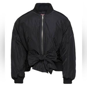 Rose A Pois Black Bomber tie waist jacket. Size 44 (10) New with tags